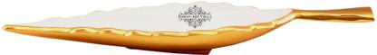 IndianArtVilla Aluminium Leaf Design Tray Tray