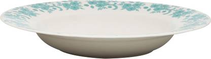 IVY by Home Stop Pasta Plate Aqua Garden Plate