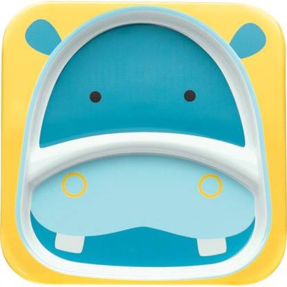 SKIP HOP Zoo Divided Plate Hippo Plate