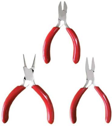 DIY Crafts 3'' Plies Jewelry Beads Beading Making Line Chain Cutter Setw Round Nose Plier