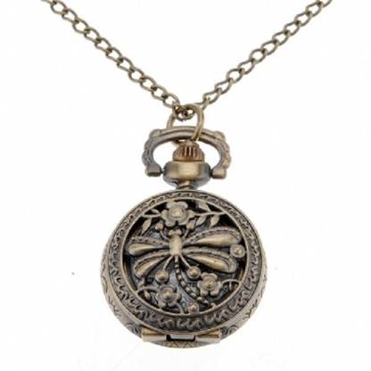 Picket Fence Dragon Fly PW047 Bronze Alloy Pocket Watch Chain