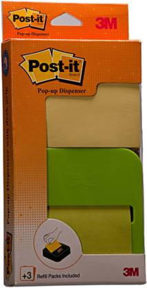 Post-It Pop up Notes 100 Sheets Deskgrip Dispenser, 1 Colors
