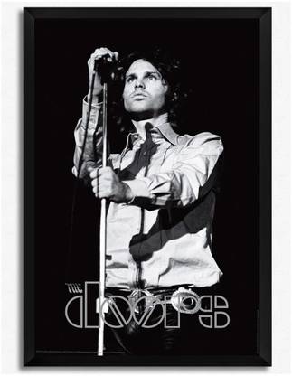 Jim Morrison On Stage (Officially Licensed) Framed Paper Print