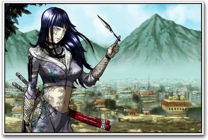 Naruto Shippuden Hinata Paper Print