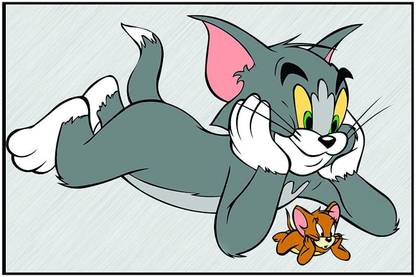 Paper Plane Design High quality Tom and Jerry funny Poster Paper Print