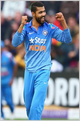 Ravindra Jadeja Cricket Player Poster Paper Print