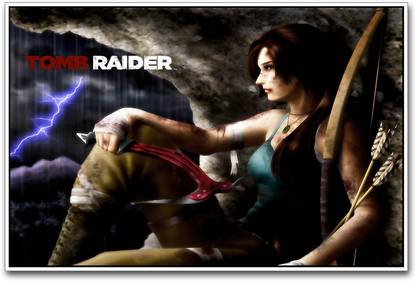 Tomb Raider Lara Croft Paper Print