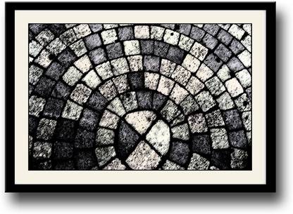 Black & white tiles Fine Art Print
