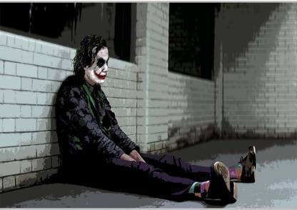 Sad Joker Poster (18 x 12 Inches) by Shopkeeda Paper Print