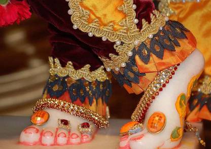 Krishna Feet L-79 Paper Print