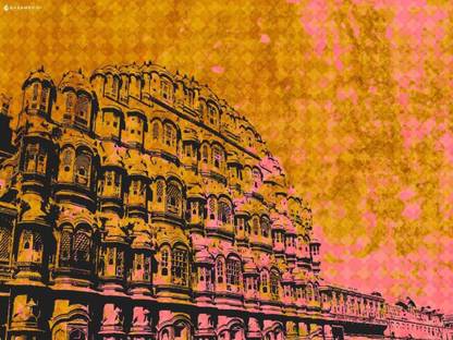 Athah Poster Colours of Jaipur Jaipur . Paper Print