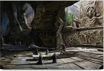 Old Fantasy Art Paper Print
