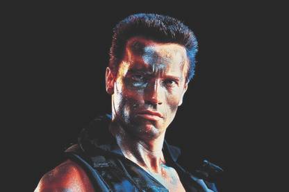 Poster - Arnold Commando Poster Paper Print