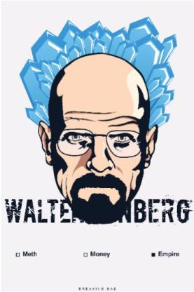 Walter White - Heisenberg Wall Art | Artist: Arimit Bhattacharya Photographic Paper