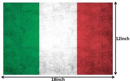 Seven Rays Italian Flag Paper Print