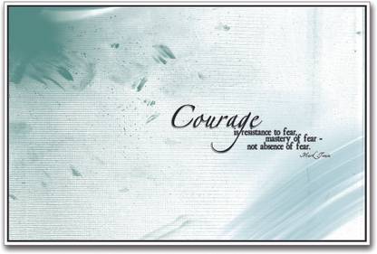 Courage Mark Twain Quote Paper Print