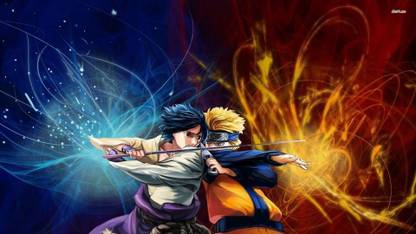 Naruto Shippuden vs. Sasuke Uchiha Athah Fine Quality Poster Paper Print