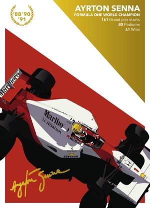 Senna F1 World Champion 3D Poster