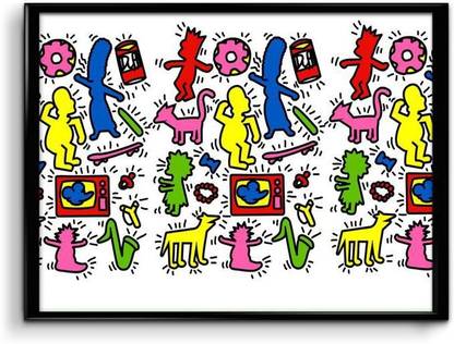 The Simpsons Anime Pattern Paper Print