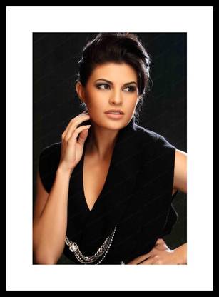 Myimage Jacqueline Fernandes Hot Digital Printing Framed Poster (13.0 inch x 19.0 inch) Paper Print