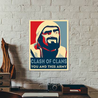 Clash Of Clans 6 Rolled Canvas Canvas Art