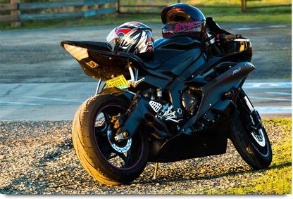 Yamaha R6 Power Bike Paper Print