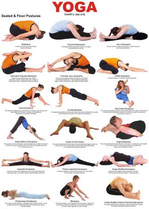 Yoga Peace Of Mind And Good Health Paper Print