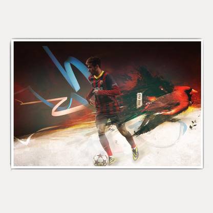 Neymar Jr. Fan Art (18x12) Paper Print