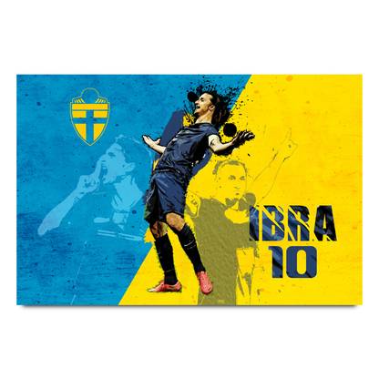 Zlatan Ibrahimovic Football Player Paper Print