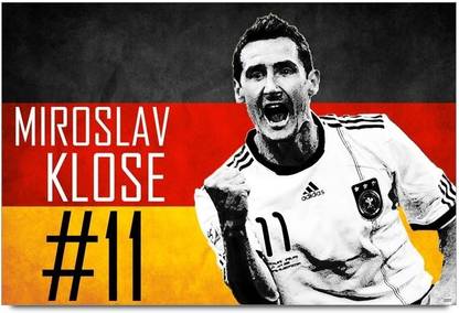 Bluegape Miroslav Klose Germany Team FIFA Football Photographic Paper