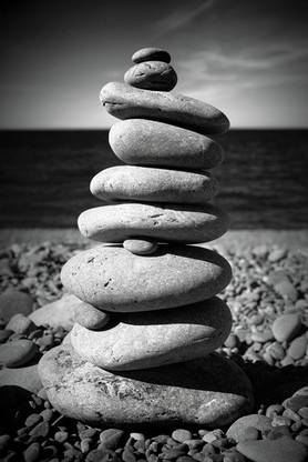 Pebble Stack Paper Print
