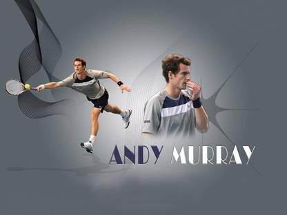 Andy Murray Tenis Player Paper Print