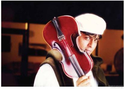 Shahrukh Khan and Violin in Pardes - 1 Paper Print