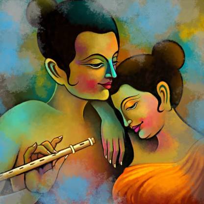 Radha Krishna Painting Canvas Art