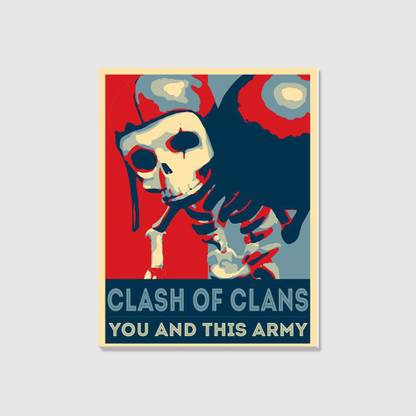 Clash Of Clans 5 Stretched and Mounted Canvas Canvas Art