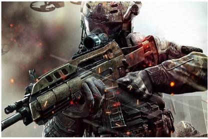 Call of Duty Black Ops Poster Paper Print