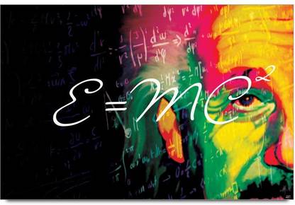 Albert Einstein E=Mc2 Paper Print