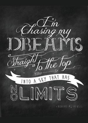 Chasing my dreams Paper Print