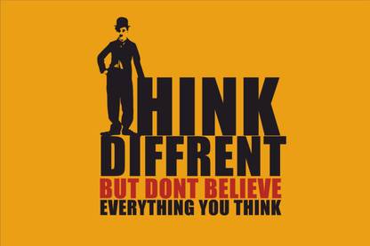 Hink Diffrent Paper Print