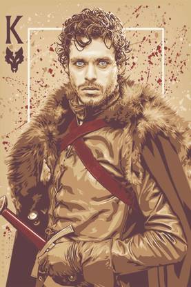 Robb Stark King Card Paper Print
