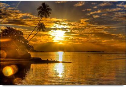 Beautiful Morning Scenery Paper Print