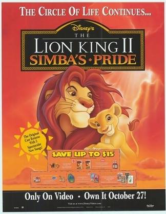 The Lion King II - Simba's Pride Paper Print