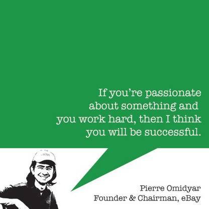 Pierre Omidyar - Startup Quote 12"x12" Canvas Art