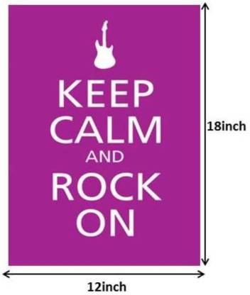 Keep Calm and Rock On Paper Print