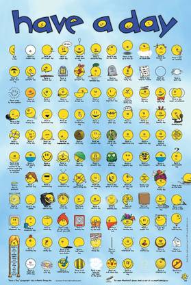 Posterhouzz Have A Day Smiley'S Poster Fine Art Print