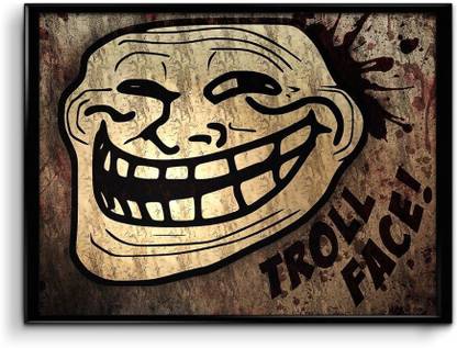 Troll Face Canvas Art