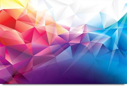Distorted 3D Pyramids Pattern Paper Print