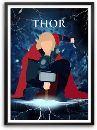 Thor Character Hollywood Paper Print