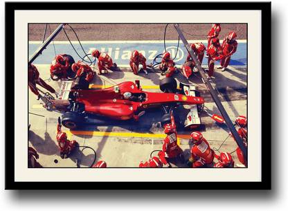 F1 car pit stop Fine Art Print