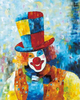Smiling Joker Canvas Art